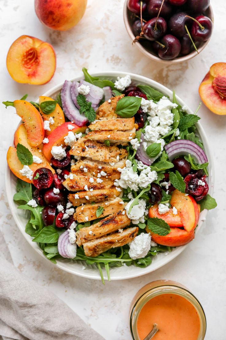 August Recipe of the Month: Grilled Peach & Chicken Summer Salad